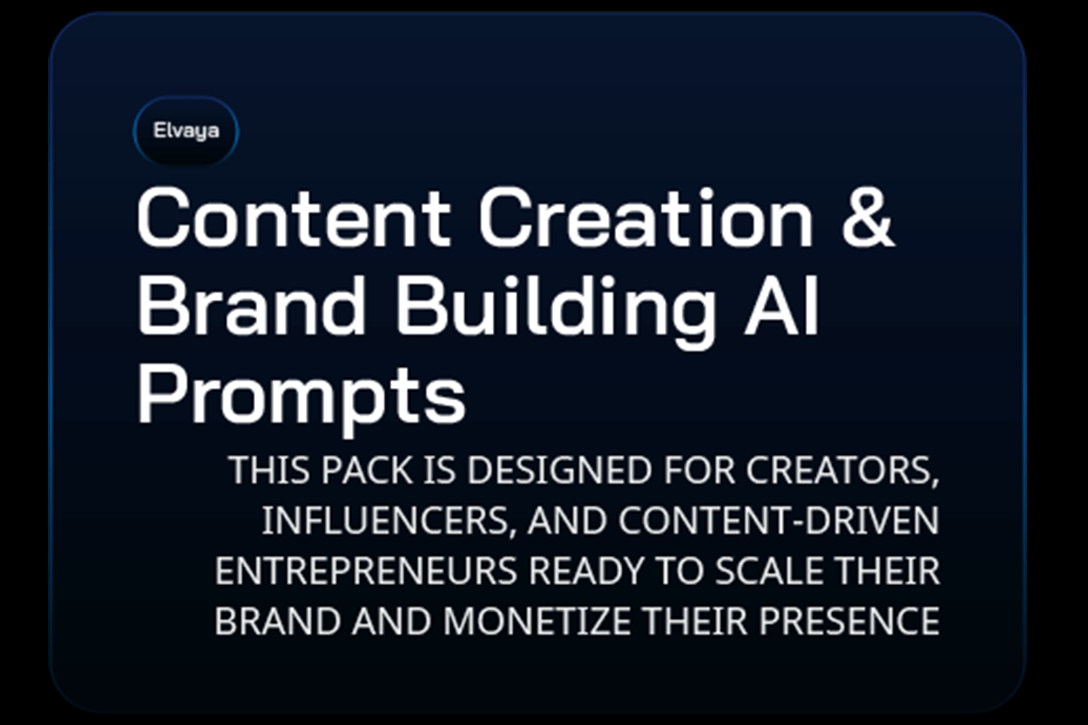 Content Creation & Brand Building Prompt Pack