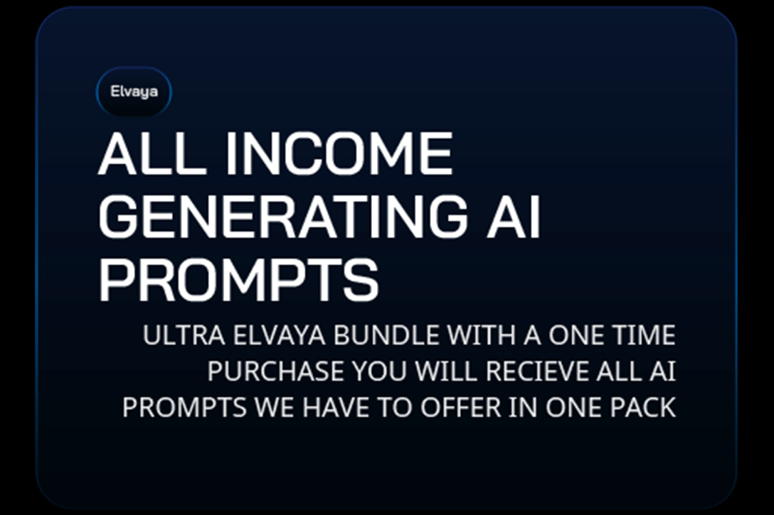 All AI Income Generating Prompts